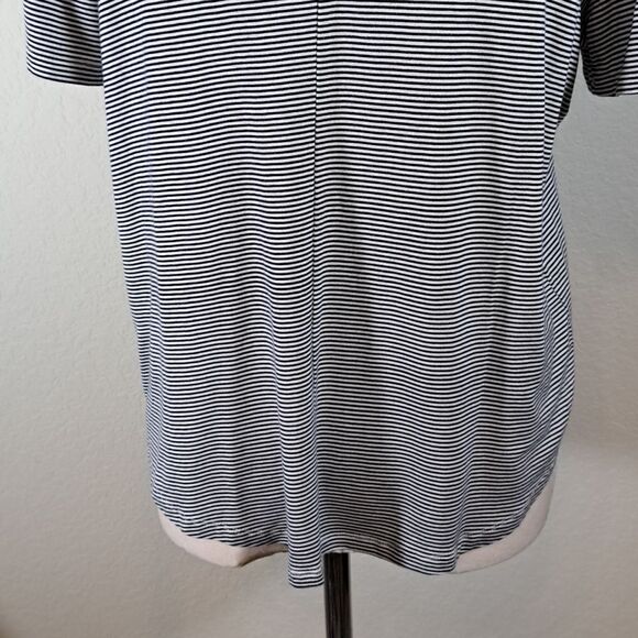 Knapp Studio NEW Top Black White Mini Stripe Beads Anchors Sailing Boating Large - Picture 6 of 12